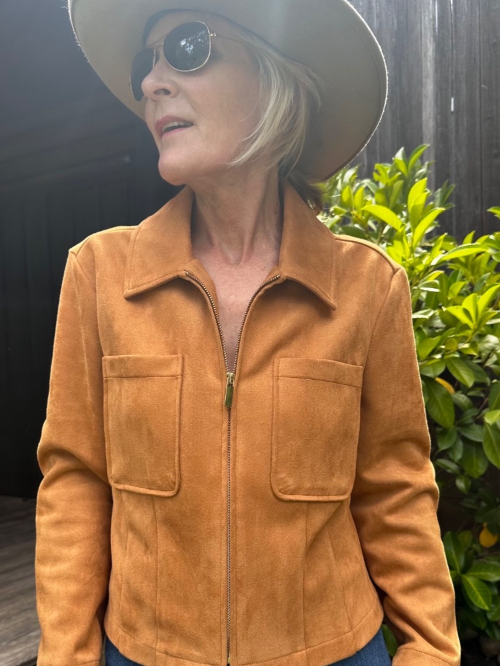 Stunning Bagatelle faux suede jacket in a Carmel Brown. - Picture 2 of 7